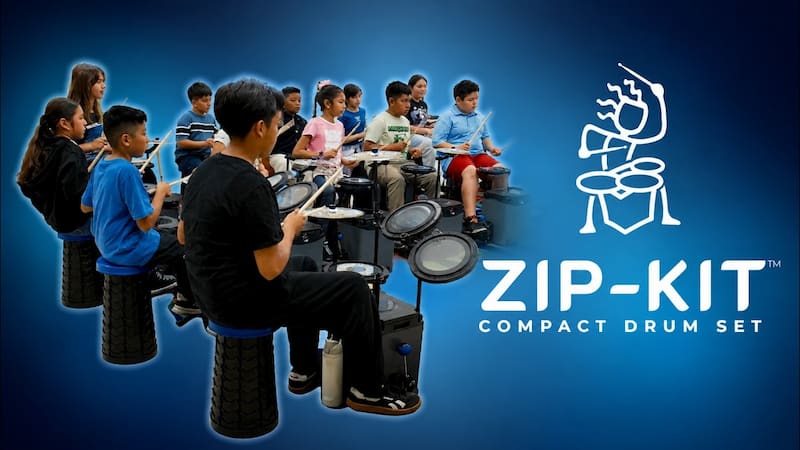 ZIP-KIT is the drum kit every music classroom needs